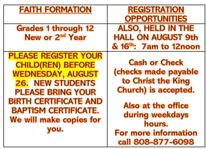 Formation Registration